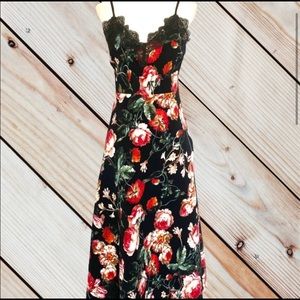 Foxiedox Anthropologie Autumnal Floral Dress
